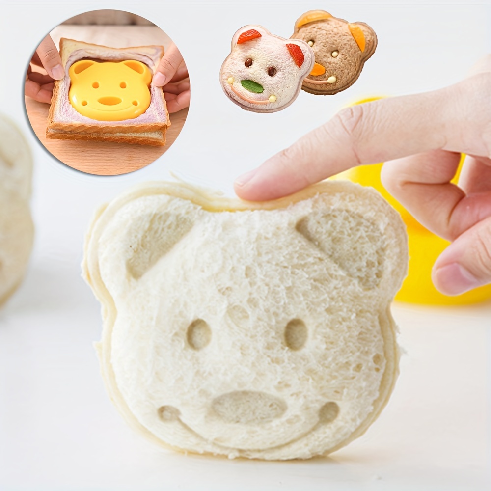 Kitchen Gadgets Kids - 1Pc Cute Cartoon Bear Shaped Sandwich