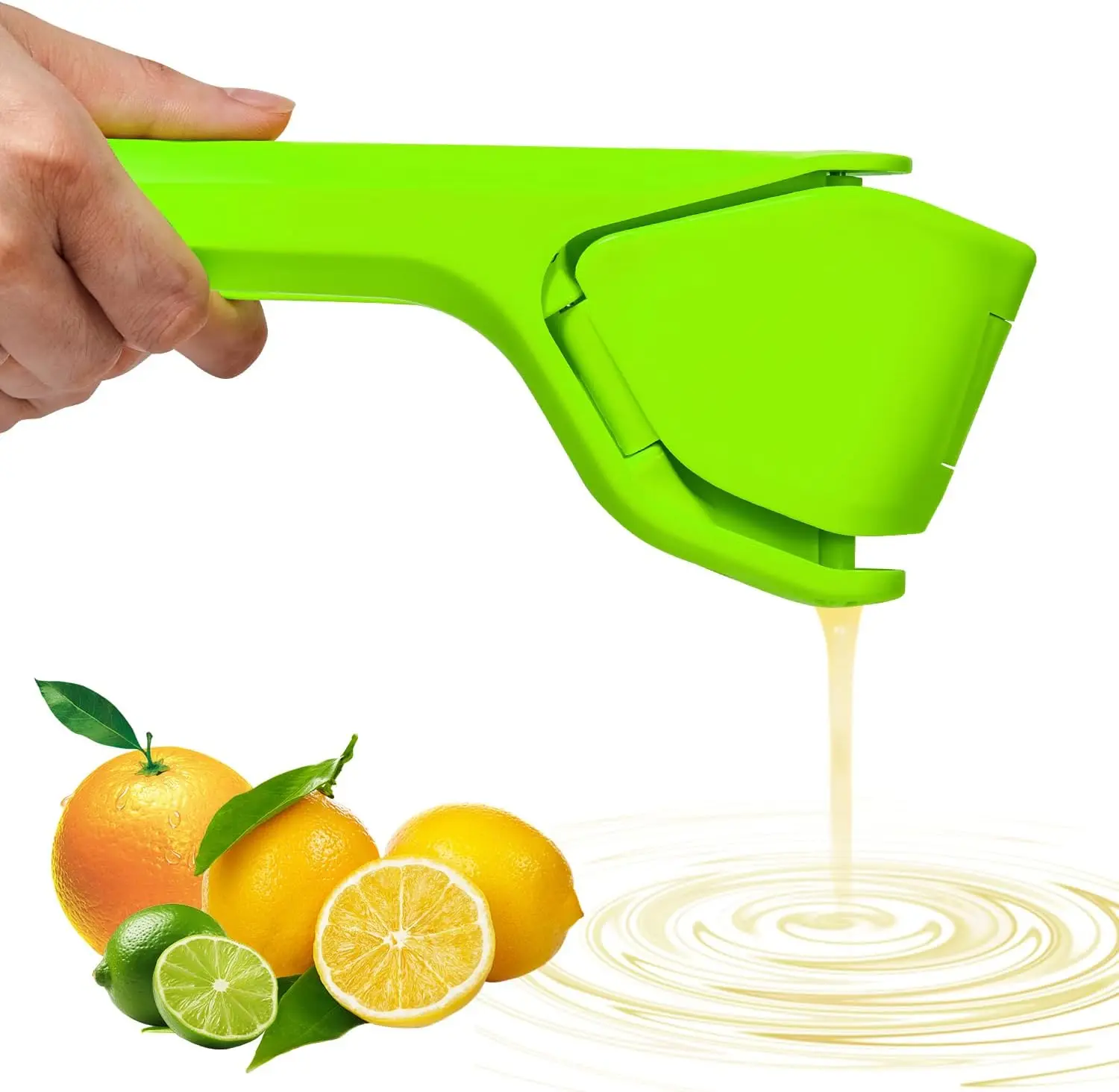Citrus Lemon Squeezer - Green Manual Lemon Squeezer, Easy-Squeeze Citrus