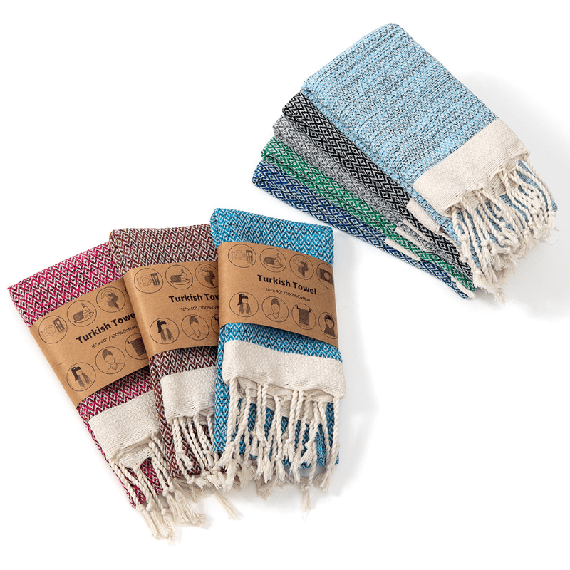 Kitchen Gadgets Best - Turkish Cotton Kitchen Towel Nordic Tassel