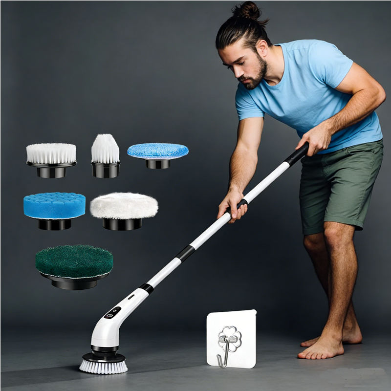 Kitchen Gadgets Design - Cordless Household Spin Scrubber Kitchen Gadgets