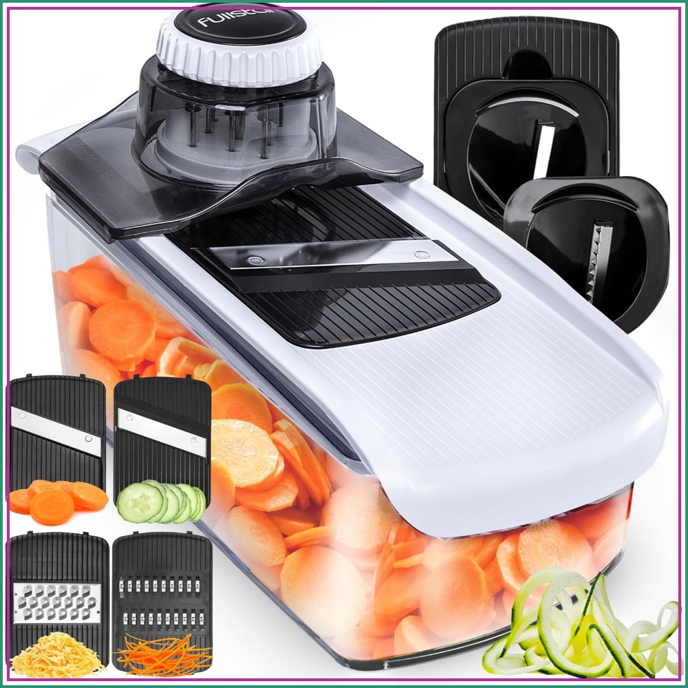 Mandoline Slicer - 6 in 1 Mandoline Slicer for