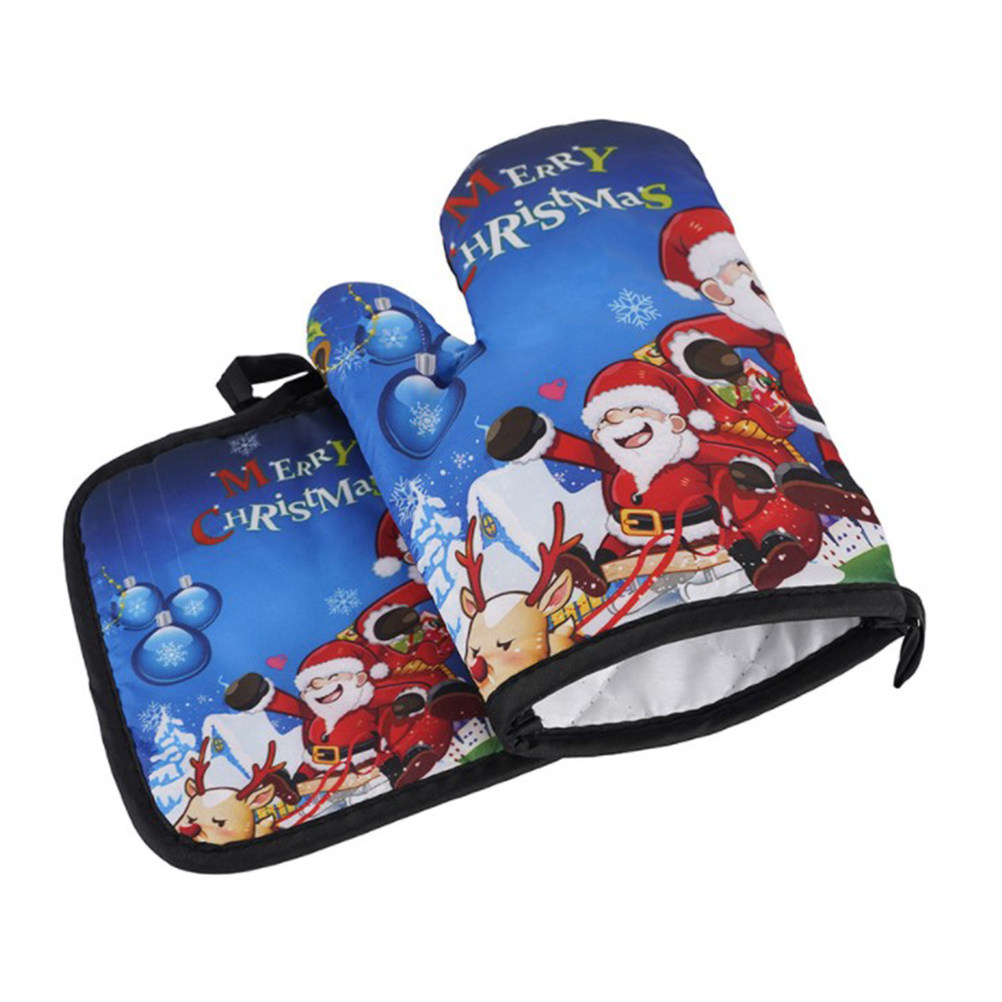 Kitchen Gadgets Xmas Gifts - Heat Resistant Mitt Oven Gloves Kitchen