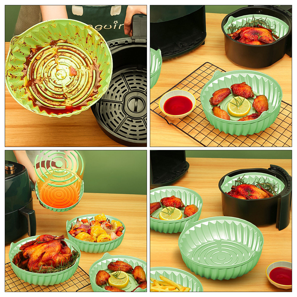 Round Reusable Silicone Air Fr - Kitchen Gadgets Air Fryer reseña y precio