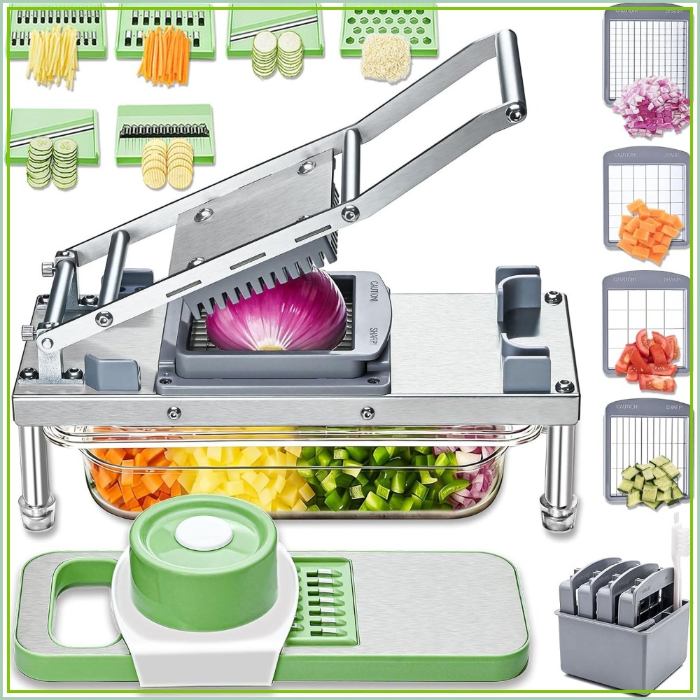 Stainless Steel Vegetable Chop - Mandoline Slicer reseña y precio