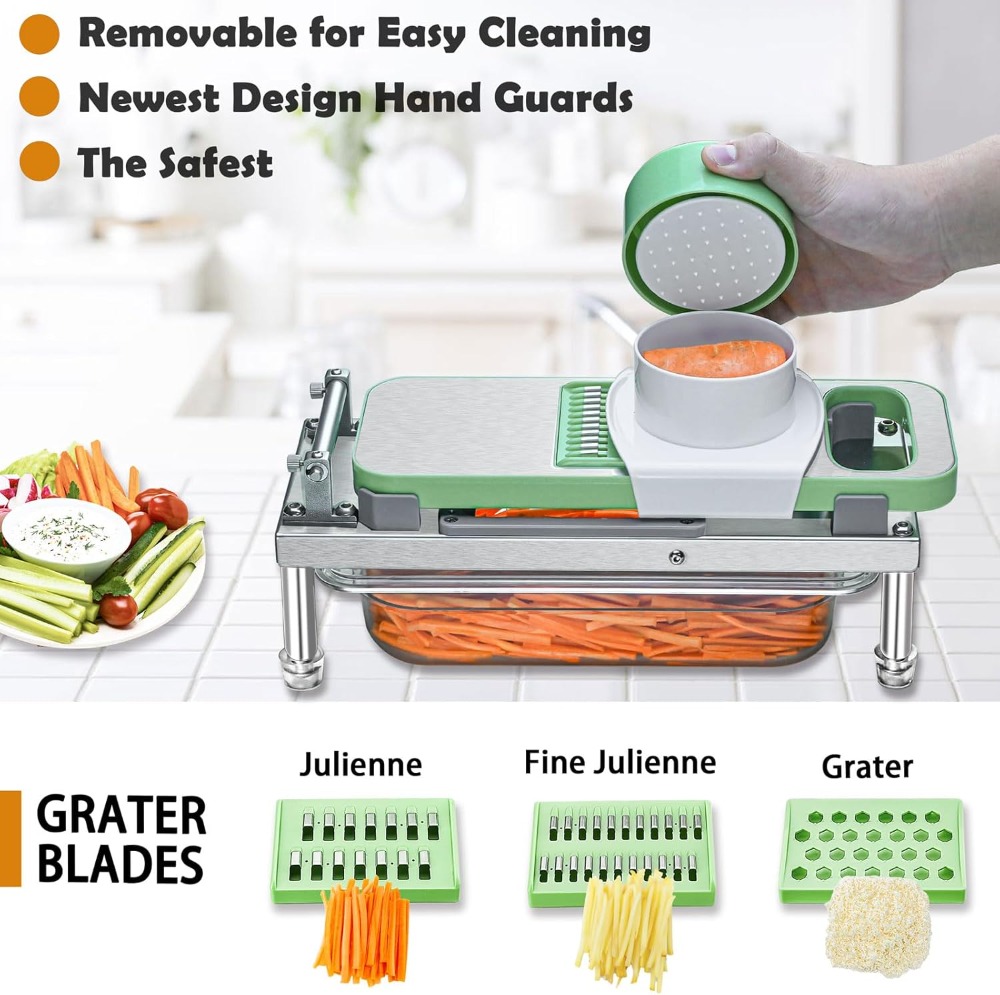 Stainless Steel Vegetable Chop - Mandoline Slicer reseña y precio