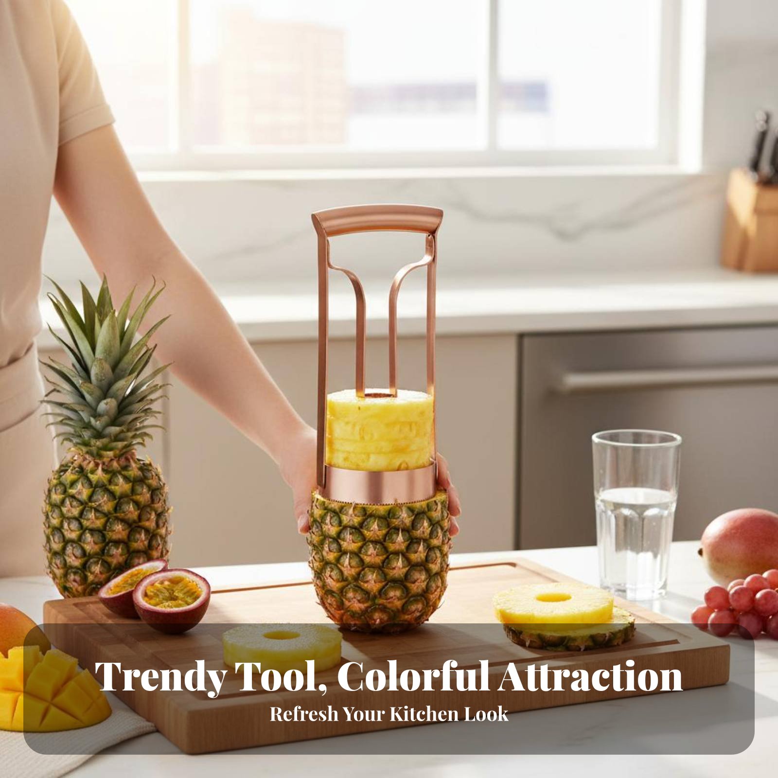 Stainless Steel Pineapple Cutt - Kitchen Gadgets Useful reseña y precio