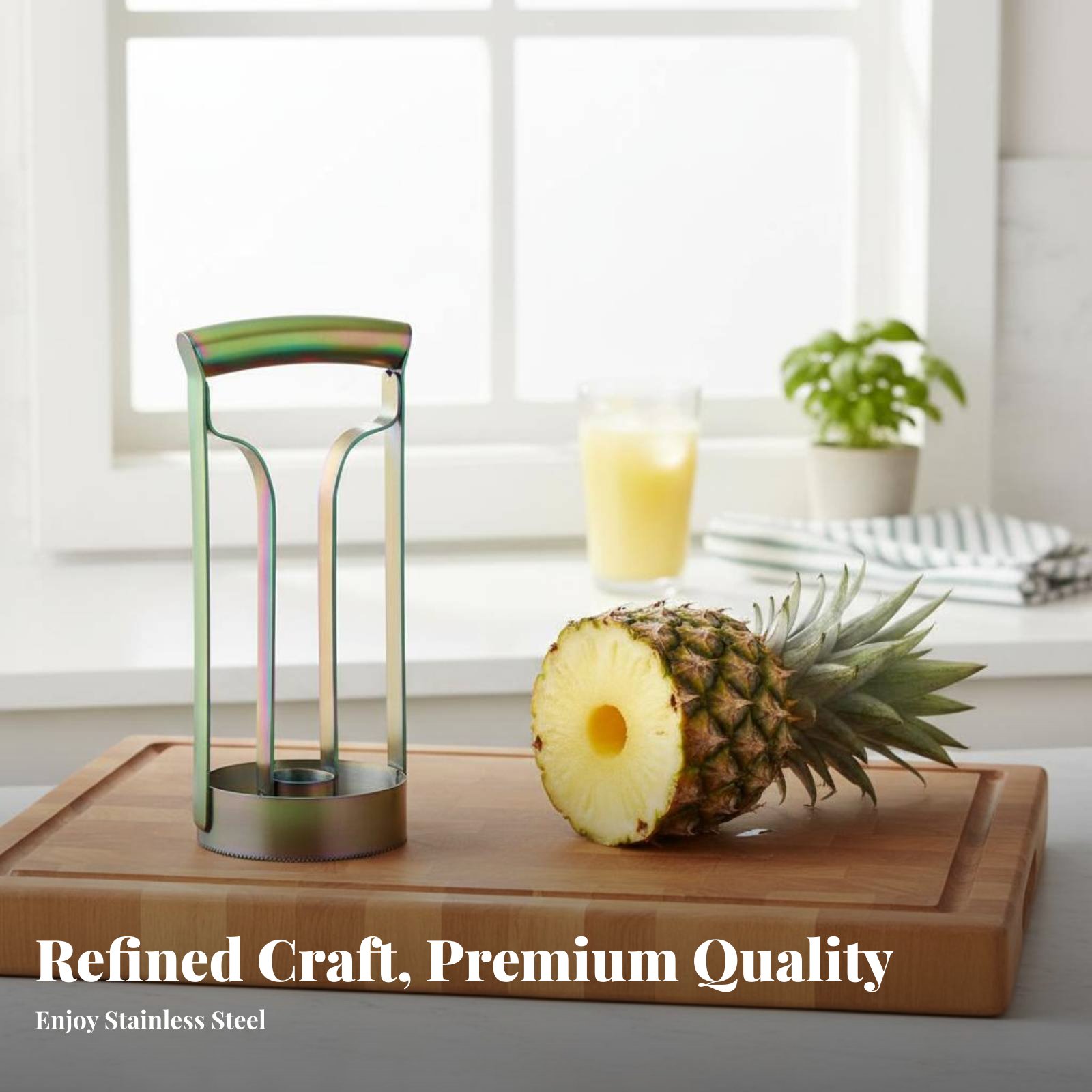 Stainless Steel Pineapple Cutt - Kitchen Gadgets Useful reseña y precio