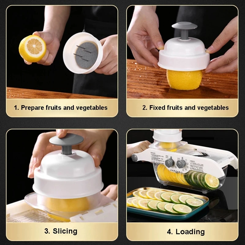 Multifunctional Lemon Slicer V - Mandoline Slicer reseña y precio