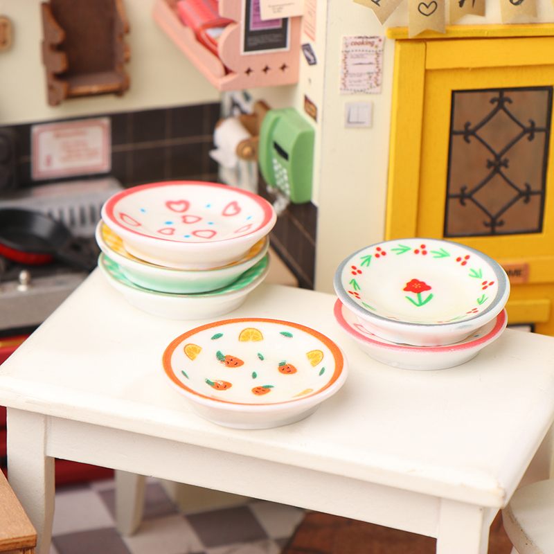 5Pcs 1/12 Dollhouse Mini Plate - Kitchen Gadgets Best reseña y precio