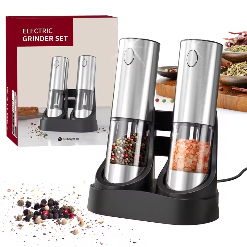 1/2PCS Electric Salt And Peppe - Kitchen Gadgets Design reseña y precio