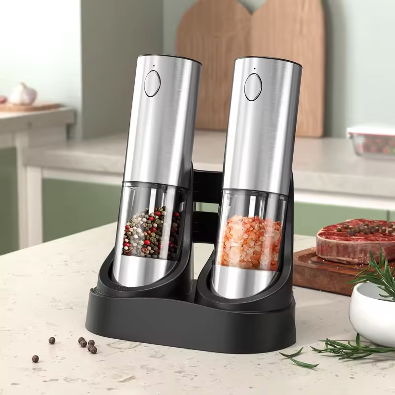 1/2PCS Electric Salt And Peppe - Kitchen Gadgets Design reseña y precio