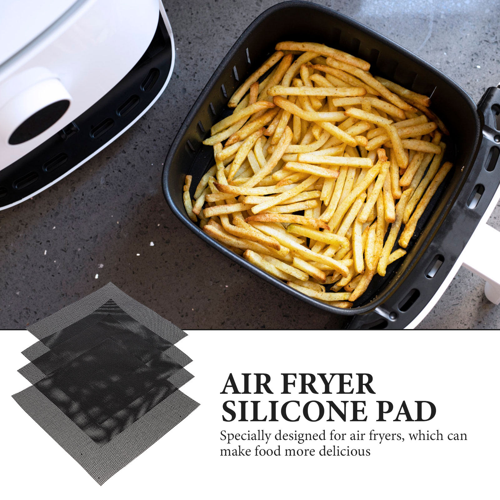 4Pcs Air Fryer Pads Non Stick  - Kitchen Gadgets Air Fryer reseña y precio