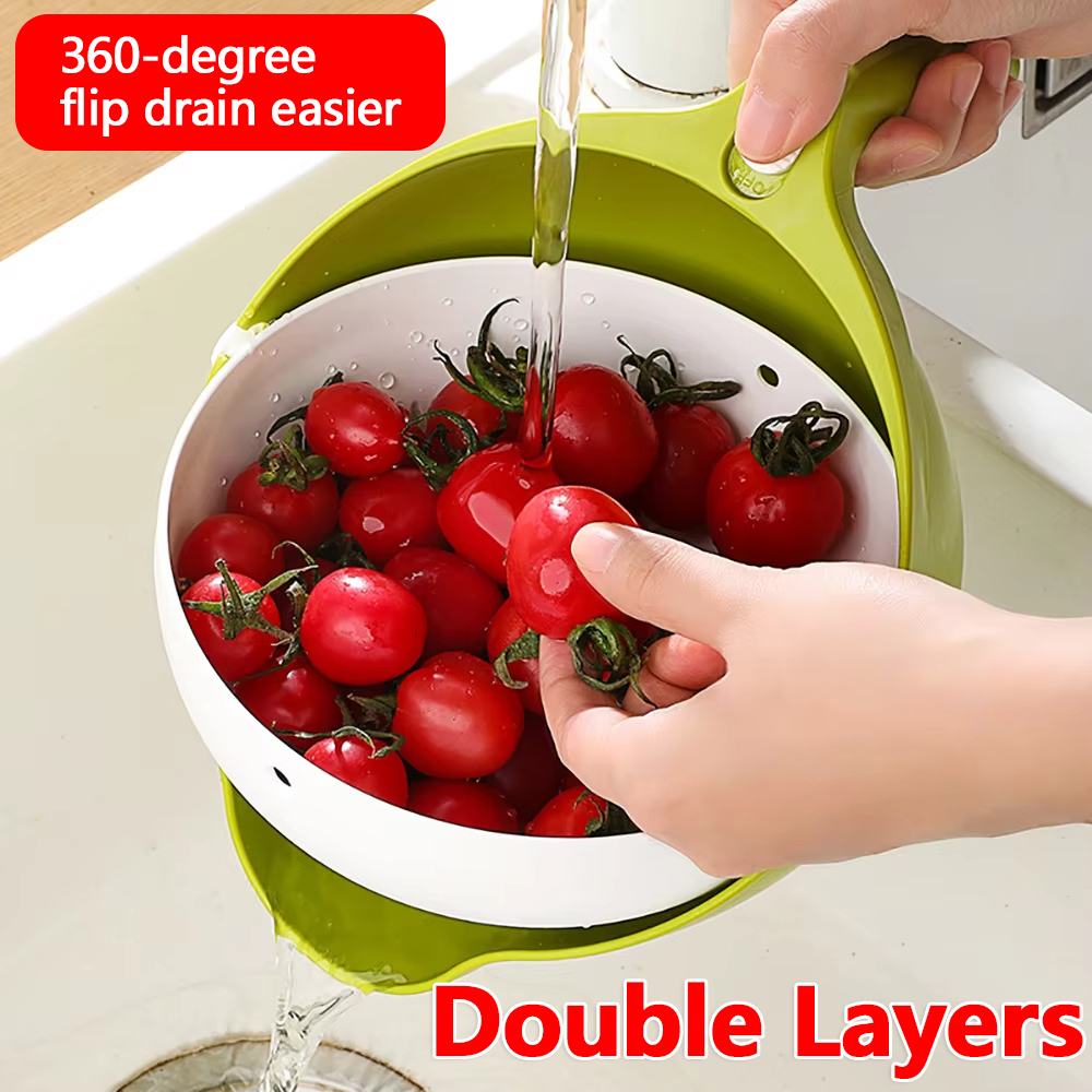 Double Drain Basket Kitchen Si - Kitchen Gadgets Design reseña y precio