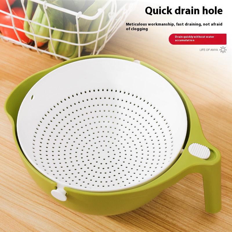 Double Drain Basket Kitchen Si - Kitchen Gadgets Design reseña y precio