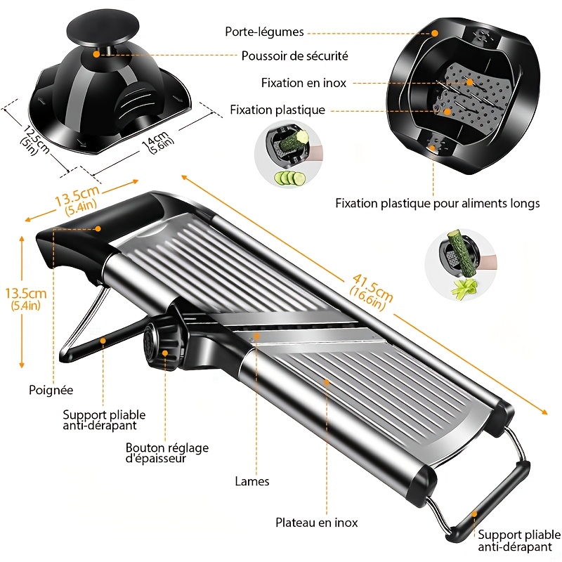Stainless Steel Mandoline Slic - Mandoline Slicer reseña y precio