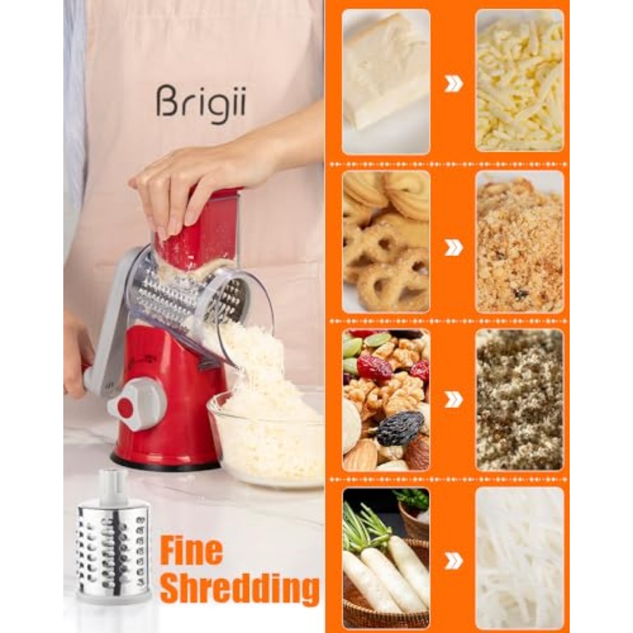 Rotary Cheese Grater Hand Cran - Mandoline Slicer reseña y precio