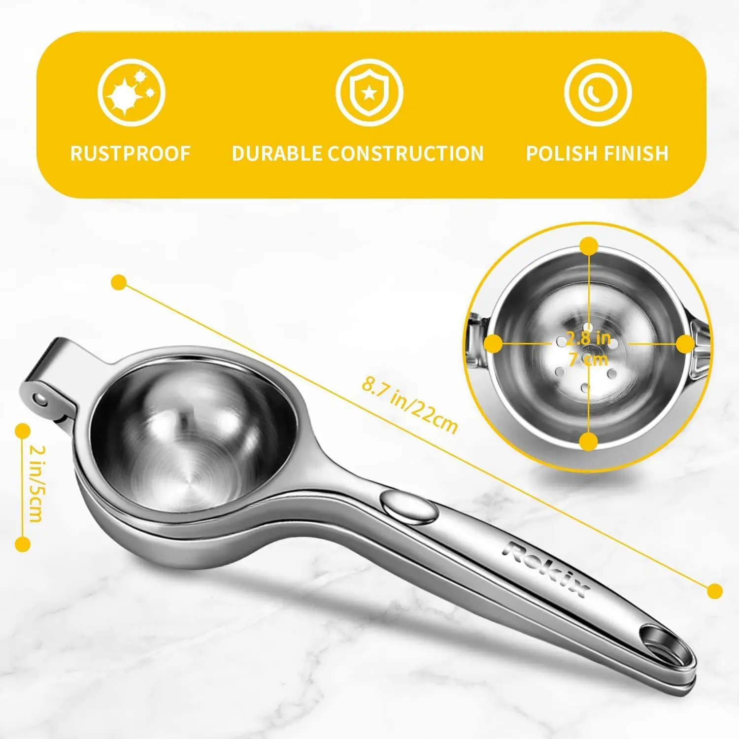 Handheld Citrus Juicer, Heavy  - Citrus Lemon Squeezer reseña y precio