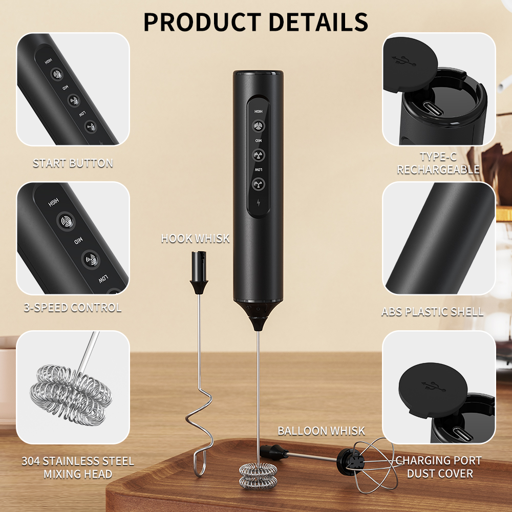 3 in 1 Electric Handheld Milk  - Kitchen Gadgets Best reseña y precio
