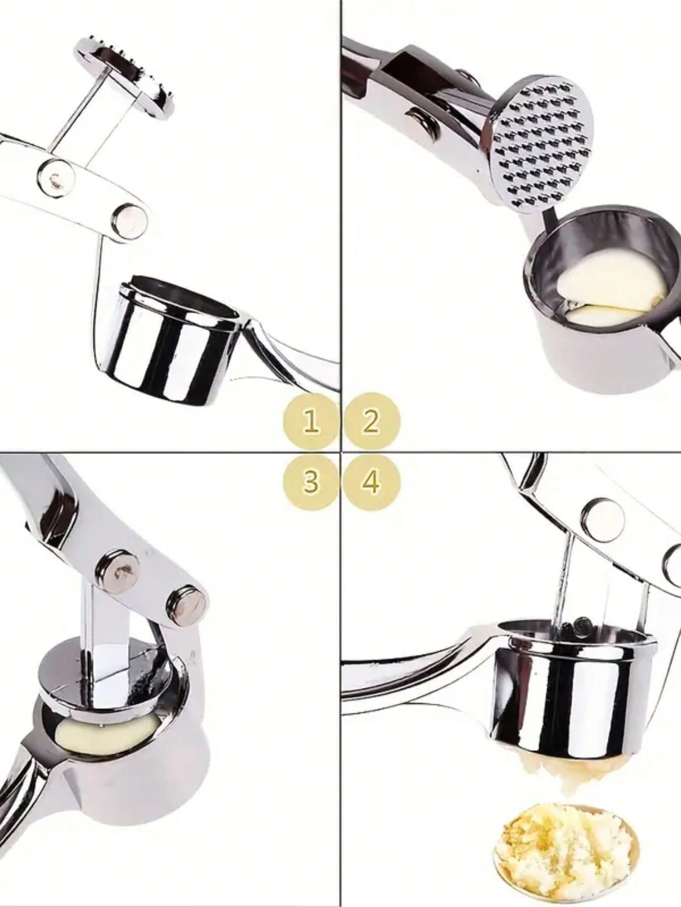 1pc, Garlic Press Washable Gar - Kitchen Gadgets Juicer reseña y precio
