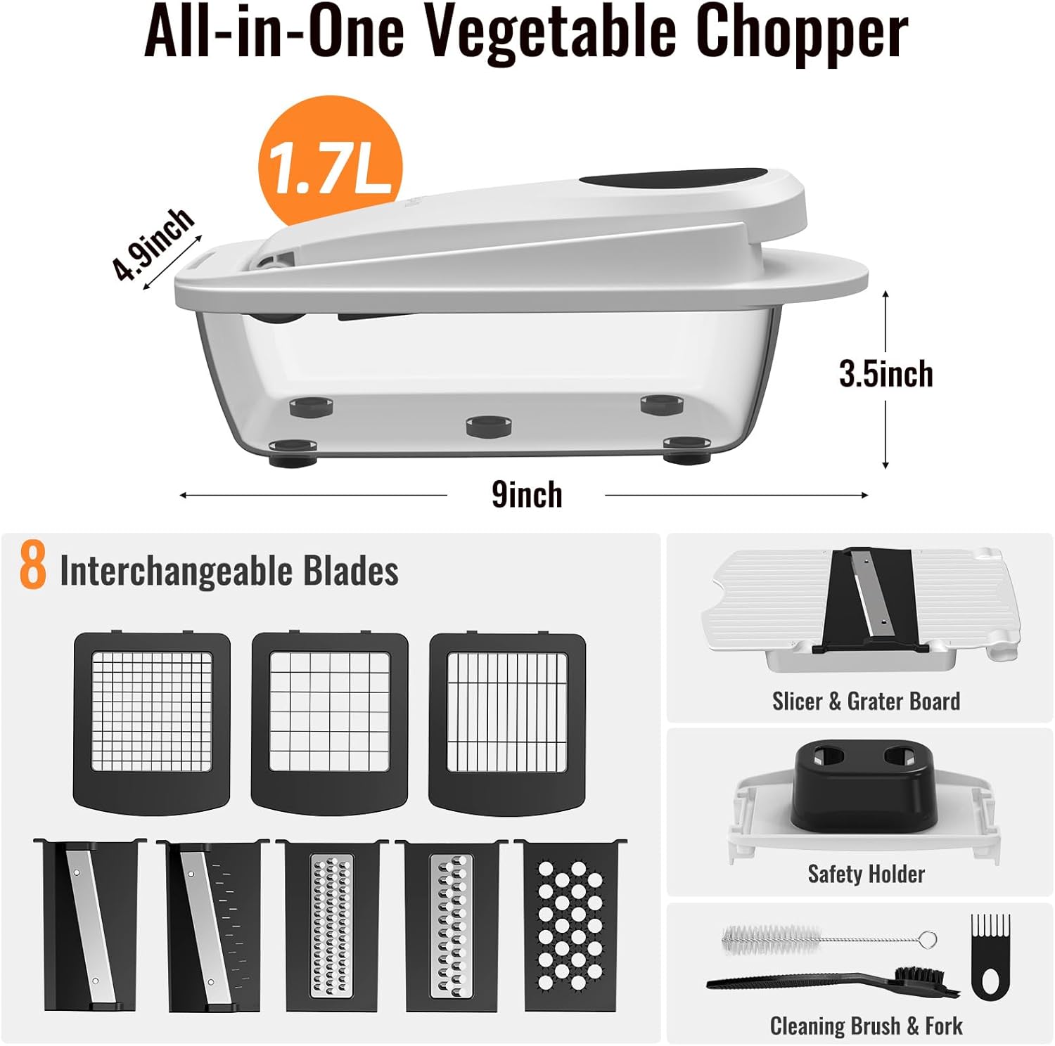 8 Blade All-in-1 Vegetable Cho - Kitchen Gadgets Essential reseña y precio