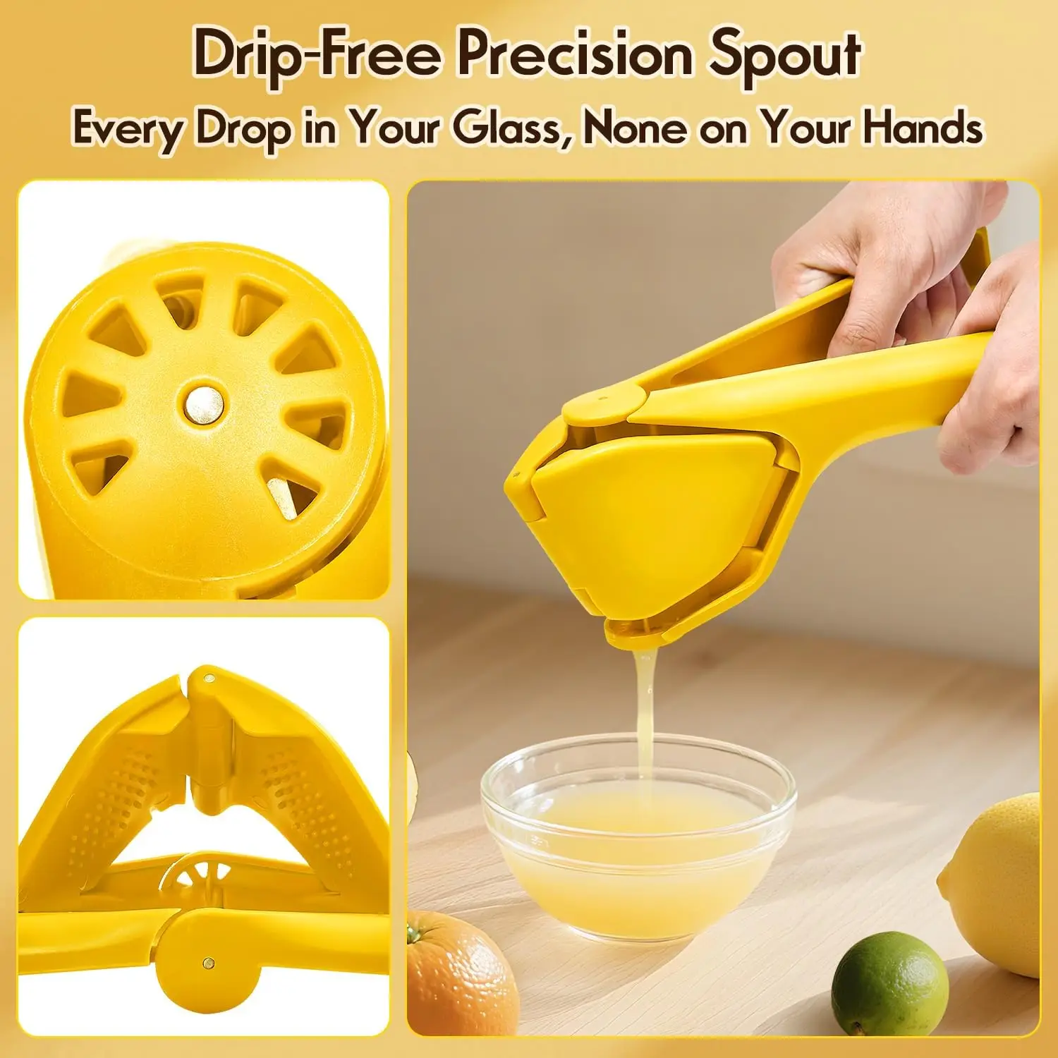 Handheld Lemon Squeezer, Yello - Citrus Lemon Squeezer reseña y precio