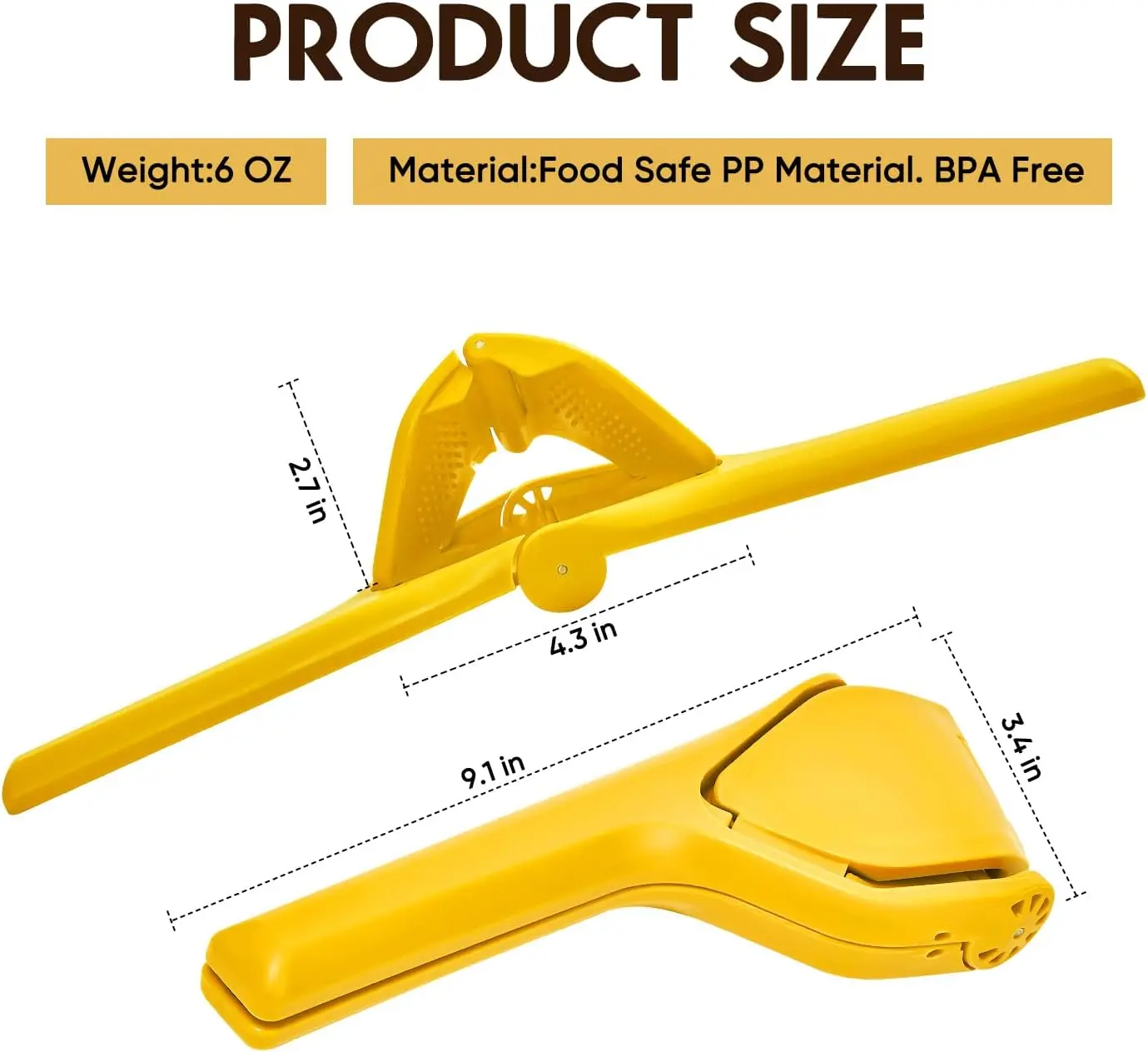 Handheld Lemon Squeezer, Yello - Citrus Lemon Squeezer reseña y precio