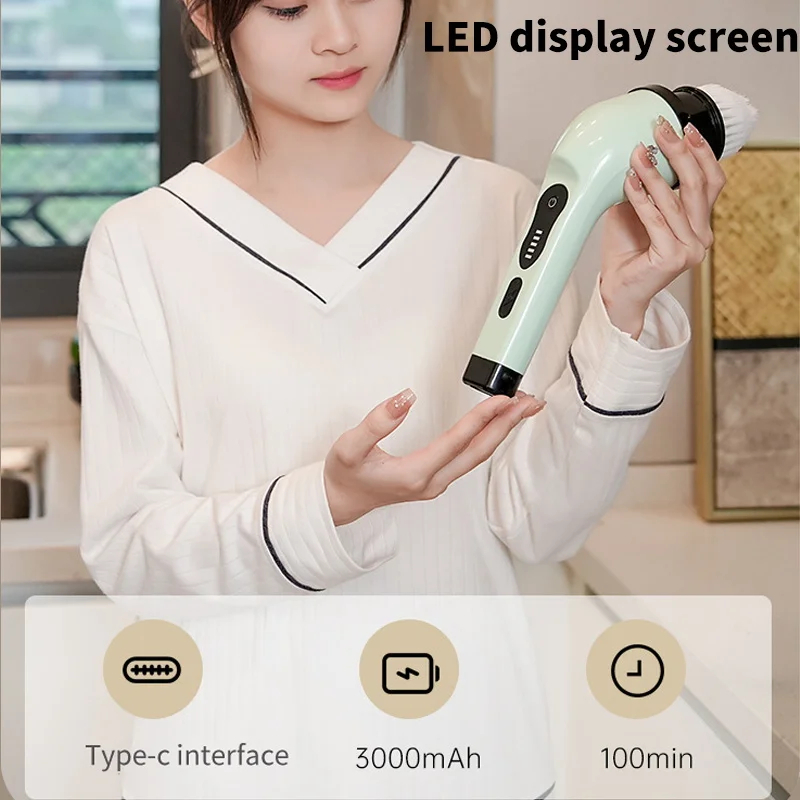 9-in-1 Electric Cleaning Brush - Kitchen Gadgets Design reseña y precio