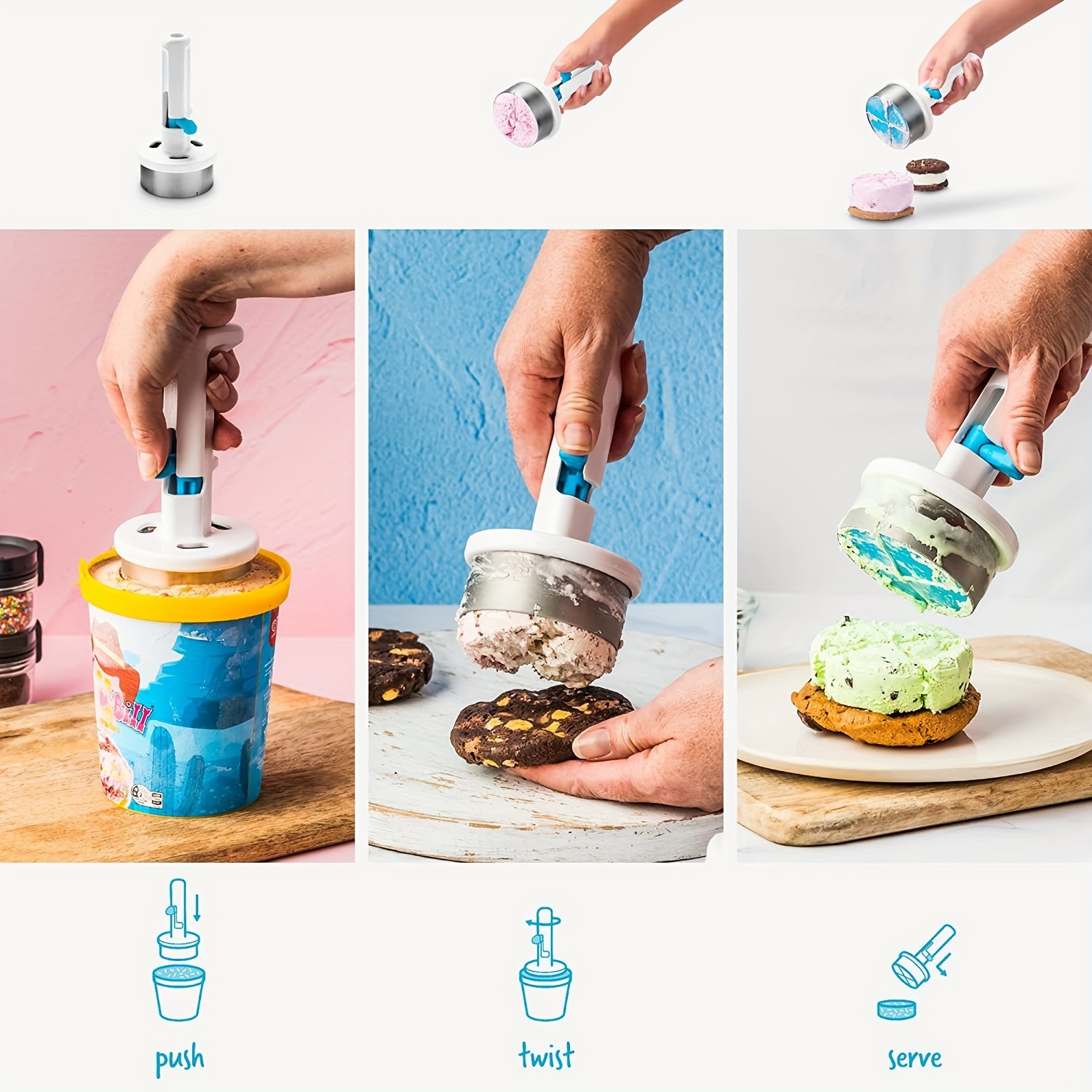 Ergonomic Ice Cream Scoop - Ea - Kitchen Gadgets Essential reseña y precio