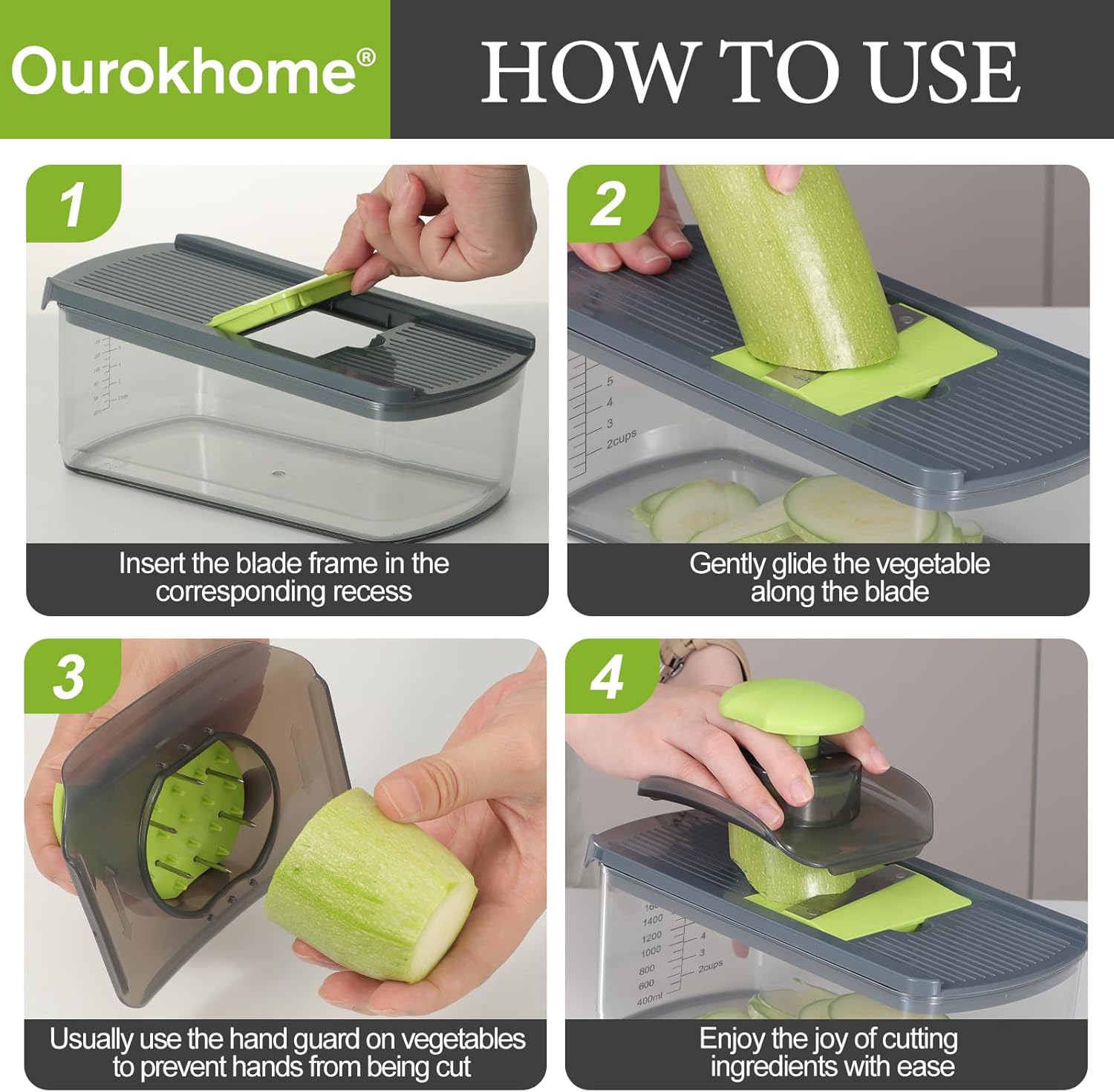 Mandolin Slicer for Kitchen, H - Mandoline Slicer reseña y precio