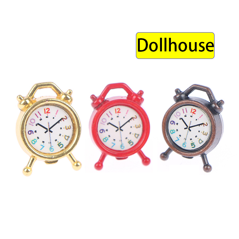 1PC 1:12 Scale Alarm Clock Dol - Kitchen Gadgets Best reseña y precio