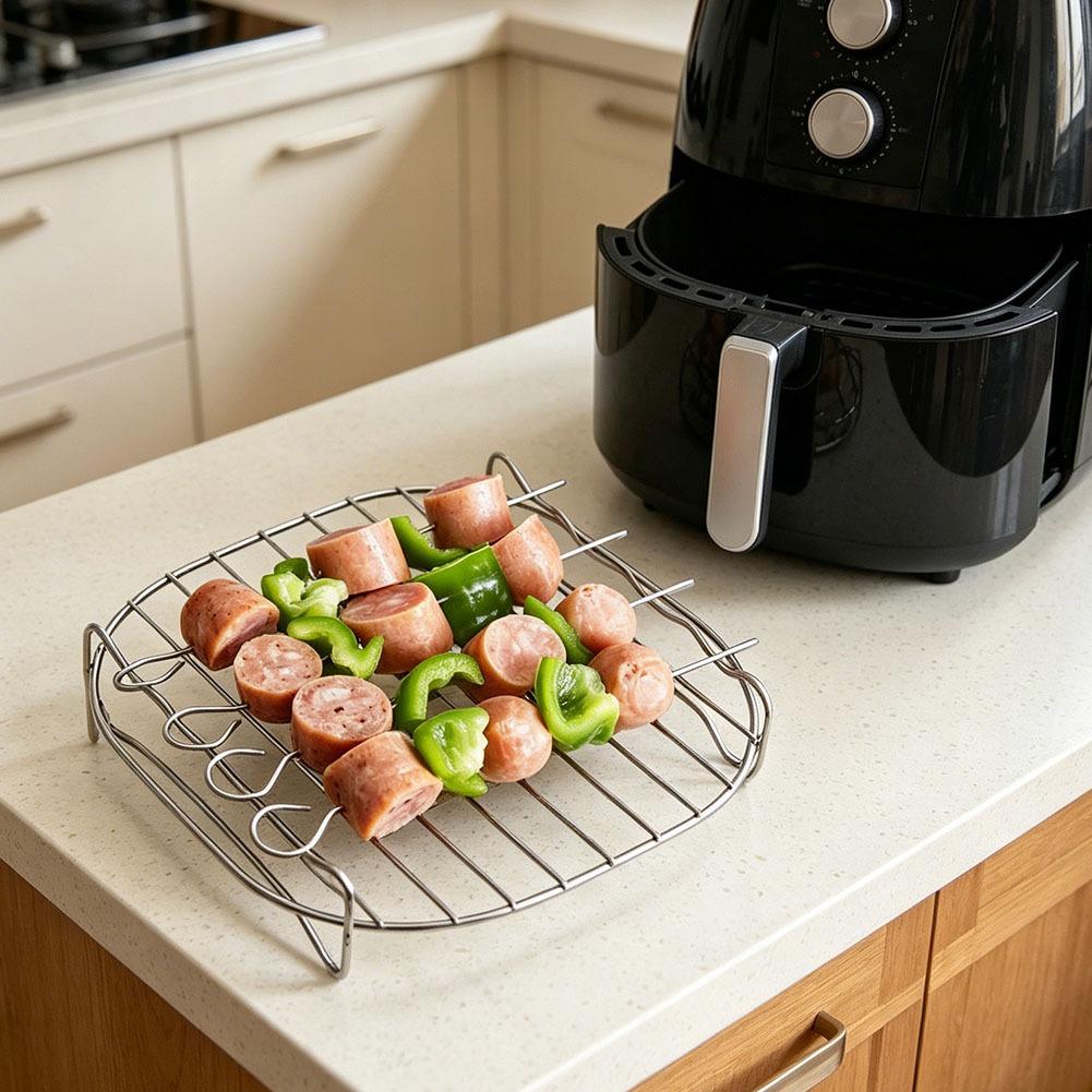 Air Fryer Square Grill Stainle - Kitchen Gadgets Air Fryer reseña y precio