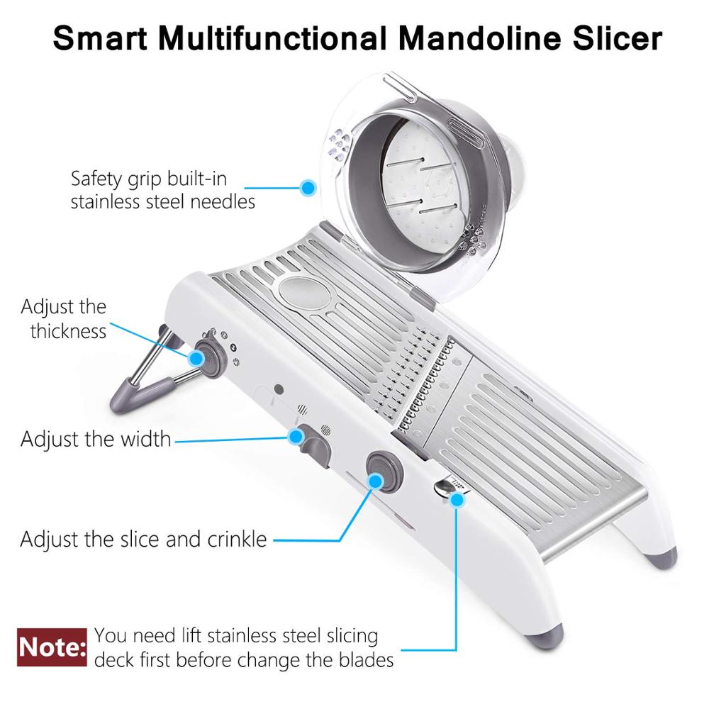 LMETJMA 18 Types Adjustable Ma - Mandoline Slicer reseña y precio