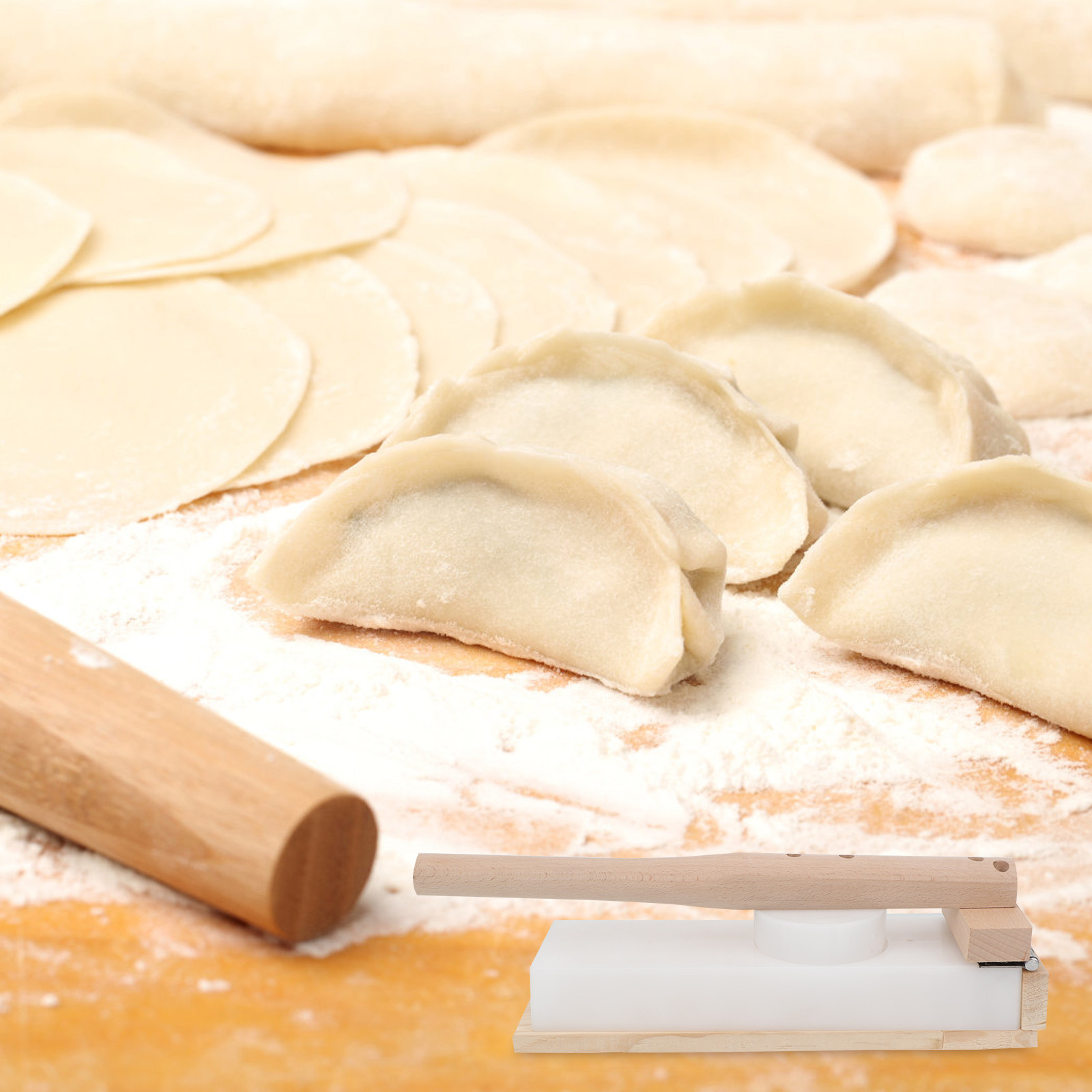 Traditional Wood Dumpling Skin - Kitchen Gadgets Dumpling Maker reseña y precio