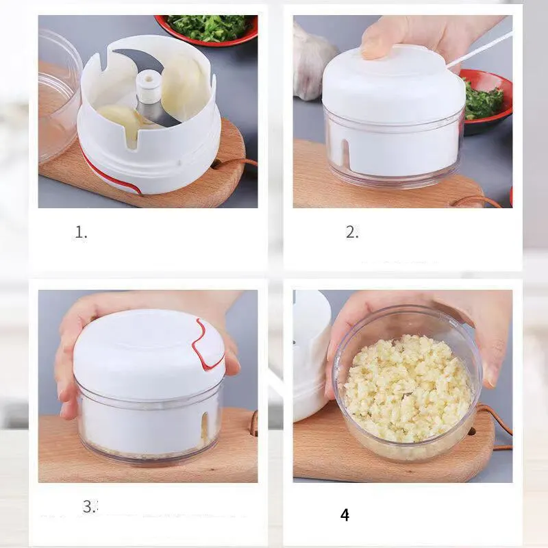 Plastic Garlic Crusher Press V - Kitchen Gadgets Useful reseña y precio