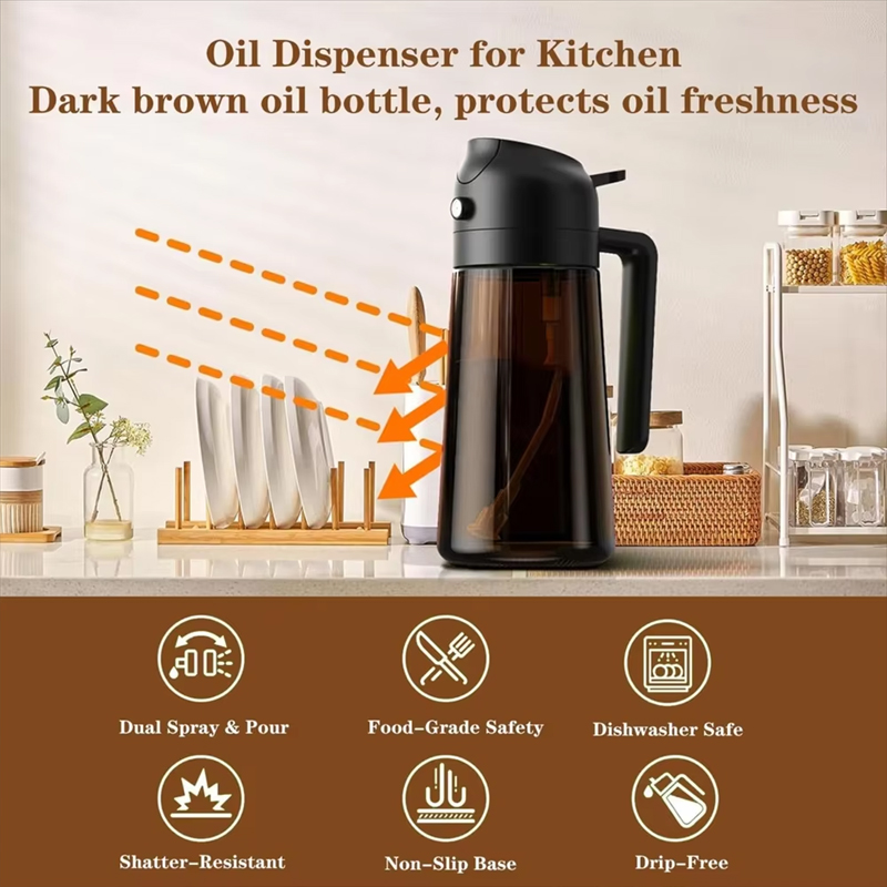 16oz/470ml Leakproof 2-in-1 Gl - Kitchen Gadgets Air Fryer reseña y precio