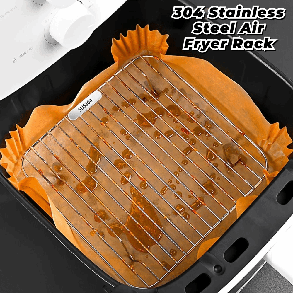 Round Square Cooking Rack With - Kitchen Gadgets Air Fryer reseña y precio