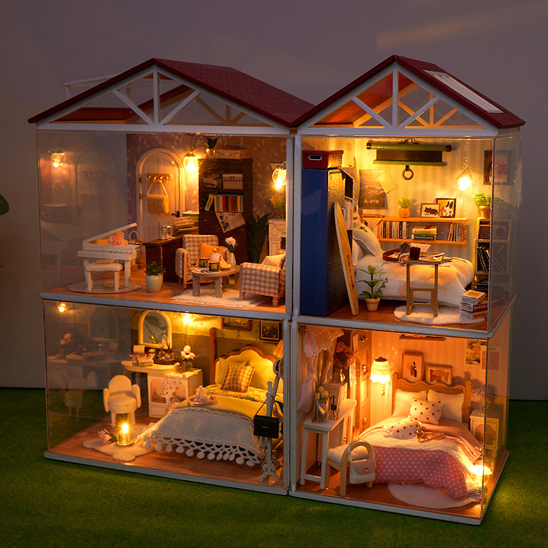 DIY Wooden Dollhouse Mini Bedr - Kitchen Gadgets Kids reseña y precio