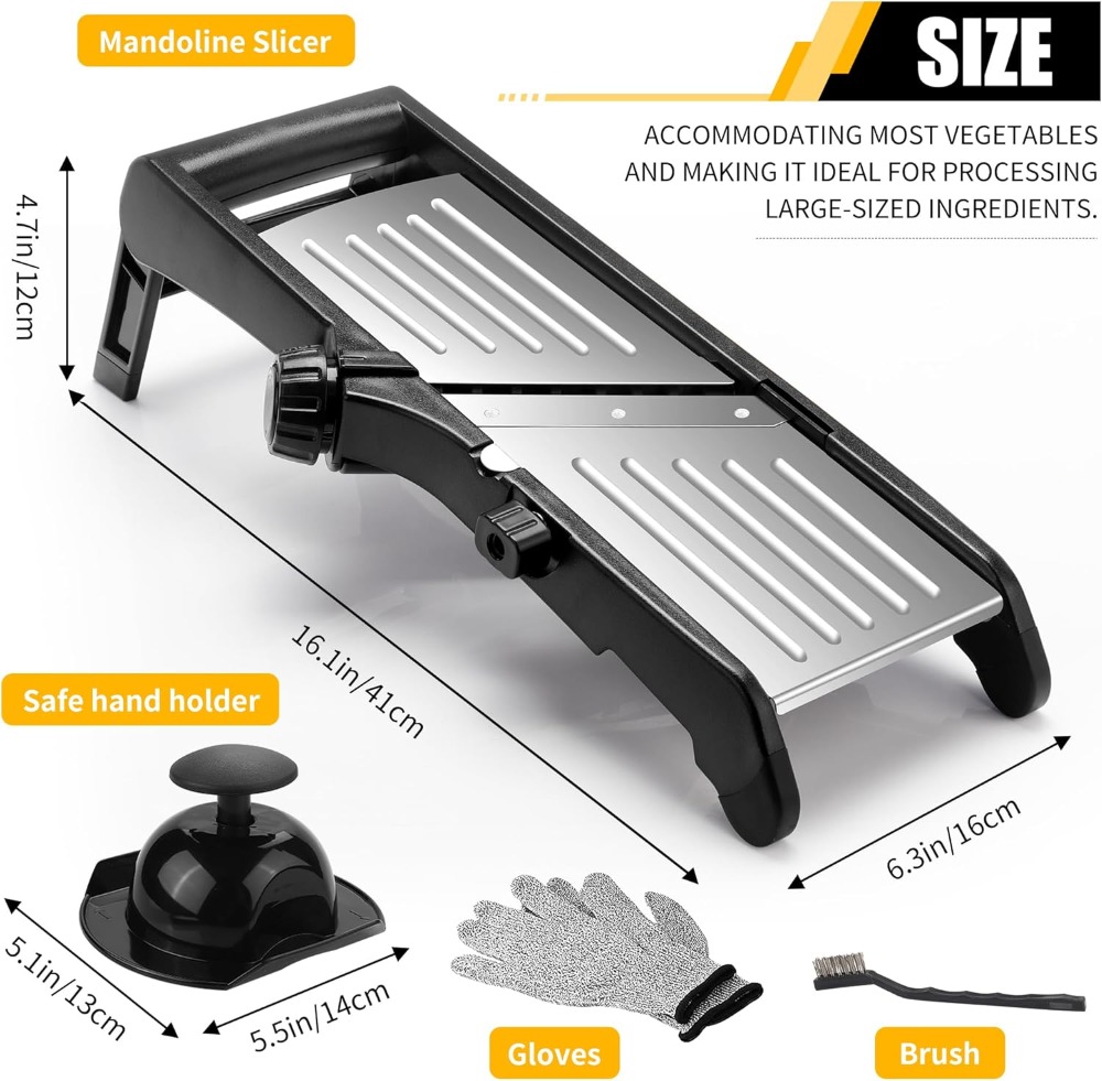 7-in-1 Adjustable Mandoline Sl - Mandoline Slicer reseña y precio