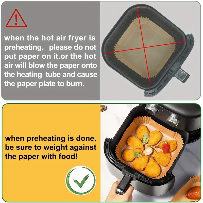 Air Fryer Paper Liners Disposa - Kitchen Gadgets Air Fryer reseña y precio