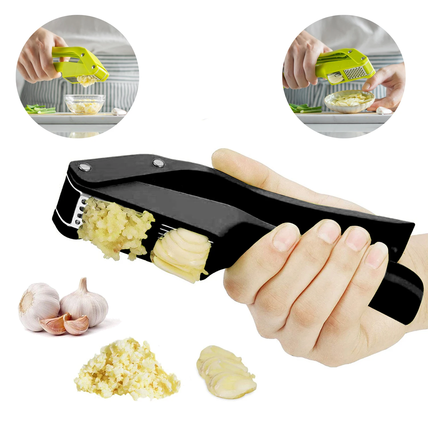 2 in 1 Garlic Ricer and Slicer - Kitchen Gadgets Useful reseña y precio