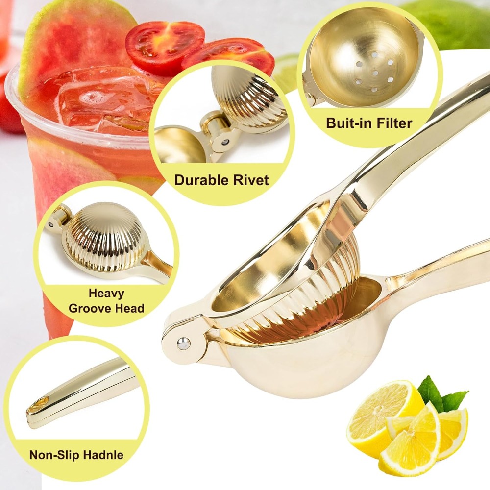 Heavy Duty Zinc Alloy Lemon Sq - Citrus Lemon Squeezer reseña y precio
