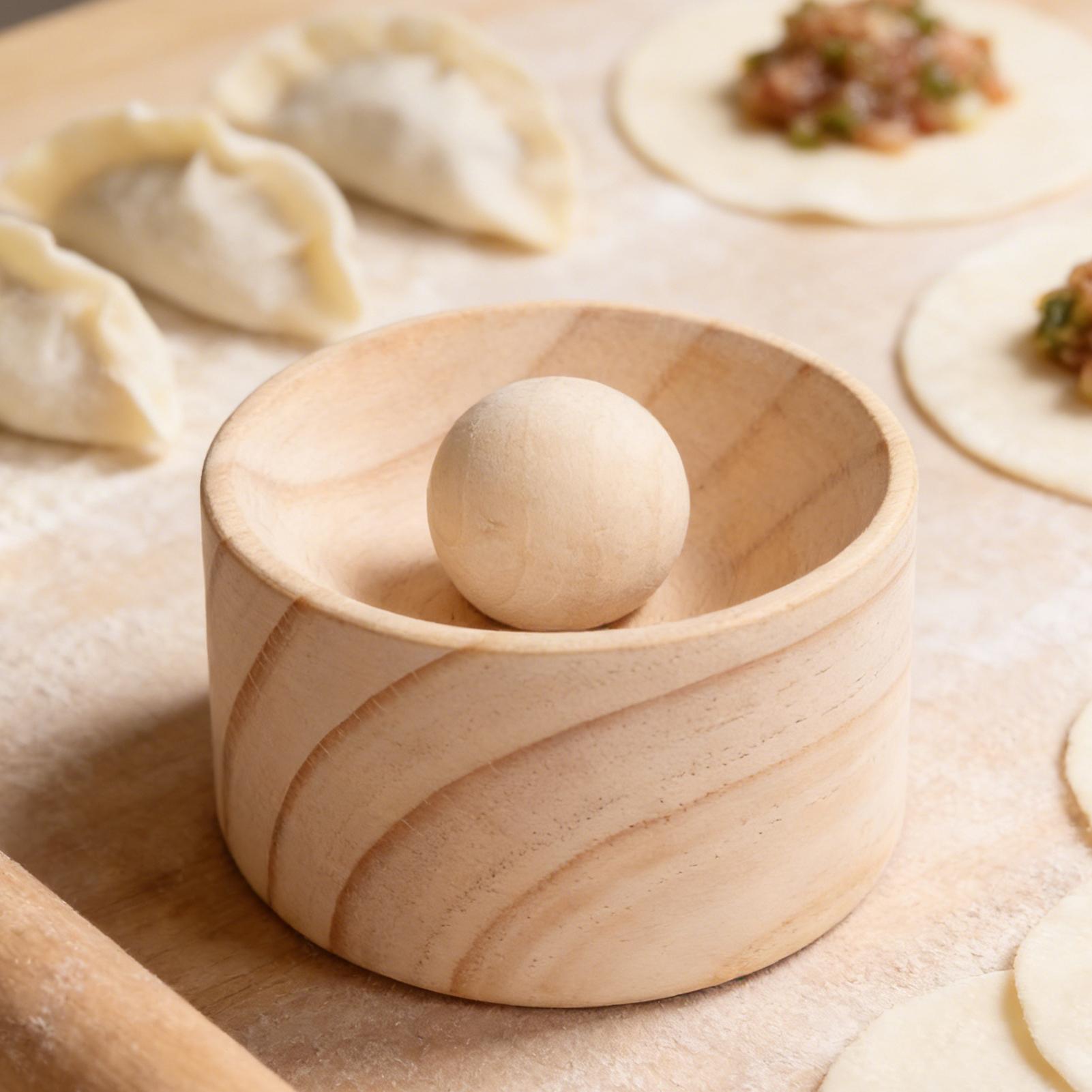 Wooden Dumpling Skin Press Mak - Kitchen Gadgets Dumpling Maker reseña y precio